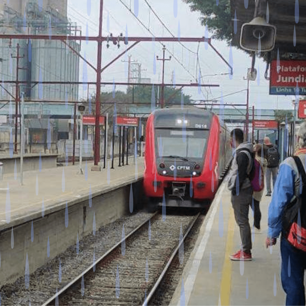 Chuva interrompe circulação de trens entre as estações Ferraz e Poá, Linha-11