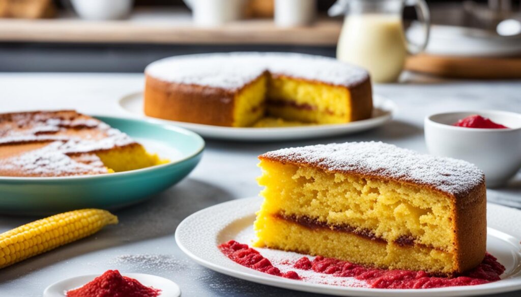 Receita bolo de fuba com goiabada