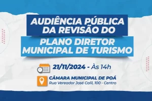 Turismo de Poá realiza audiência para discutir Plano Diretor