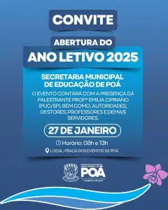 Educação promove hoje encontro com profissionais da rede municipal para abertura do ano letivo