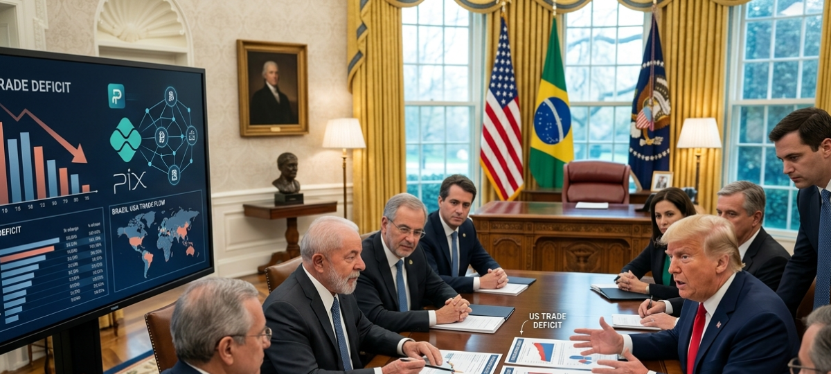 Déficit Comercial e Pix: Revelações da Reunião entre Trump e Lula - Imagem do artigo
