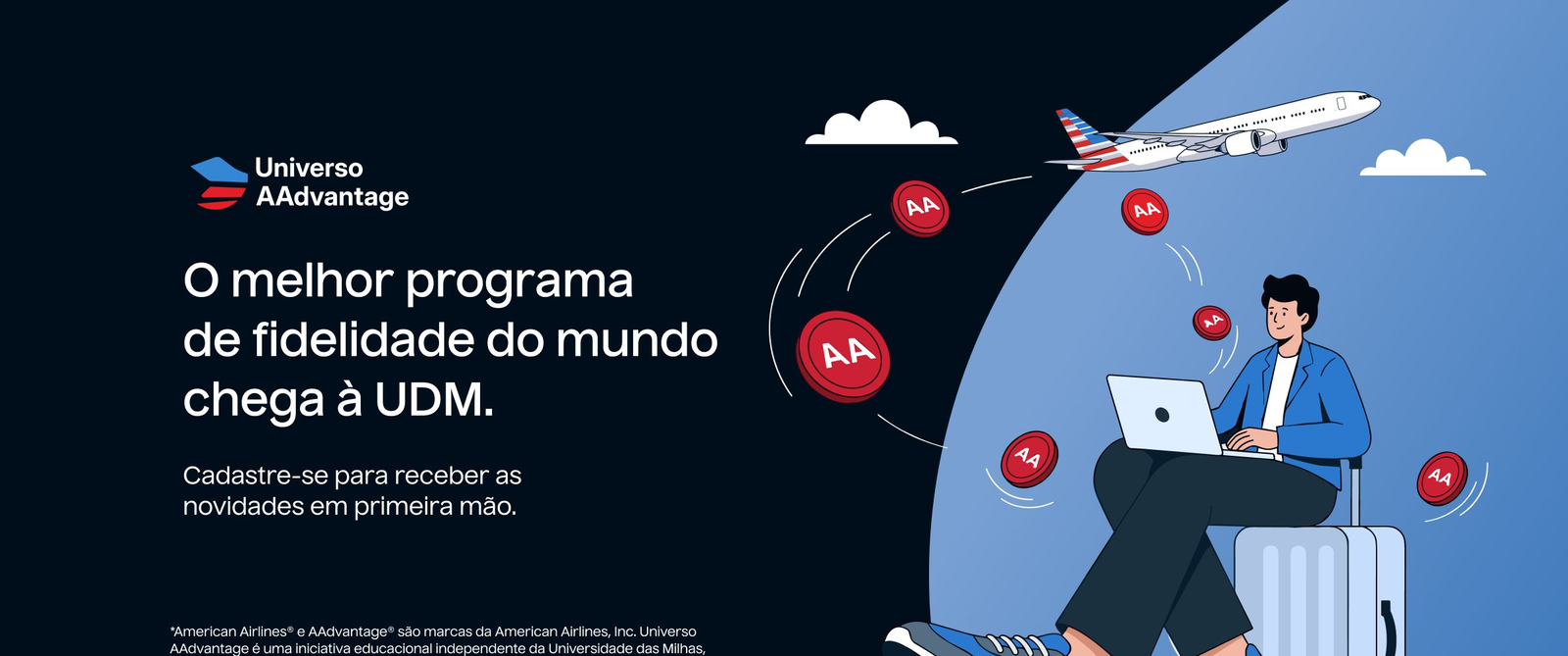 Universo AAdvantage: curso da Universidade das Milhas aprofunda estratégia no programa da American Airlines - Imagem do artigo