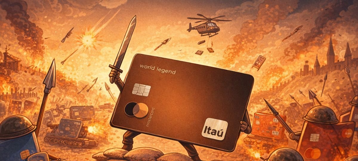 Itaú eleva a disputa dos cartões premium com até 7 pontos por dólar e aliança exclusiva com a rede Fasano - Imagem do artigo