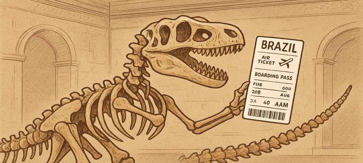 Brasil e Alemanha discutem devolução do fóssil Irritator challengeri, dinossauro de 113 milhões de anos levado ilegalmente do Ceará - Imagem do artigo