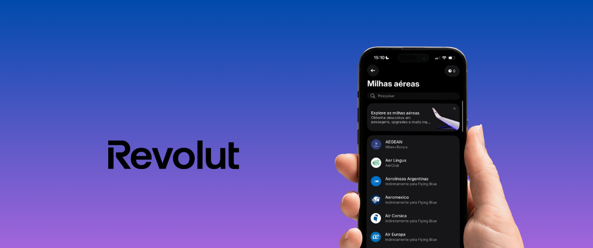 Revolut credita até 33 pontos por real em campanha de adesão e permite transferência direta para Avios - Imagem do artigo