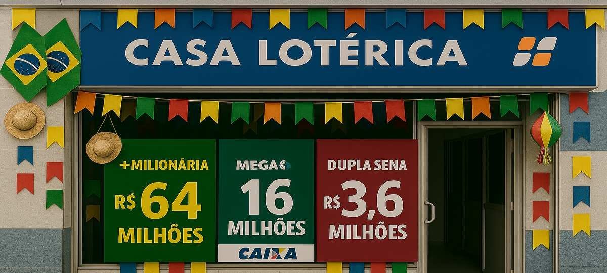 +Milionária assume o maior prêmio da semana enquanto Quina de São João acumula R$ 250 milhões para 28 de junho - Imagem do artigo