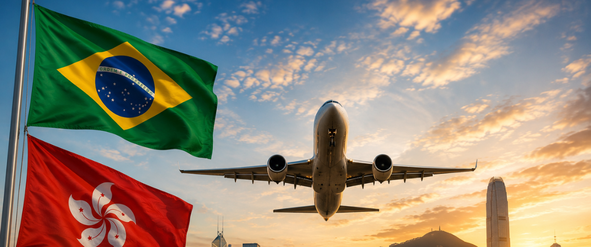 Acordo Brasil–Hong Kong abre caminho para novas rotas aéreas e expande a ponte entre América do Sul e Ásia - Imagem do artigo