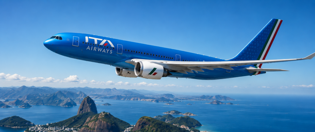ITA Airways acelera expansão na América do Sul com nova rota Roma–Caracas e reforço no Brasil - Imagem do artigo