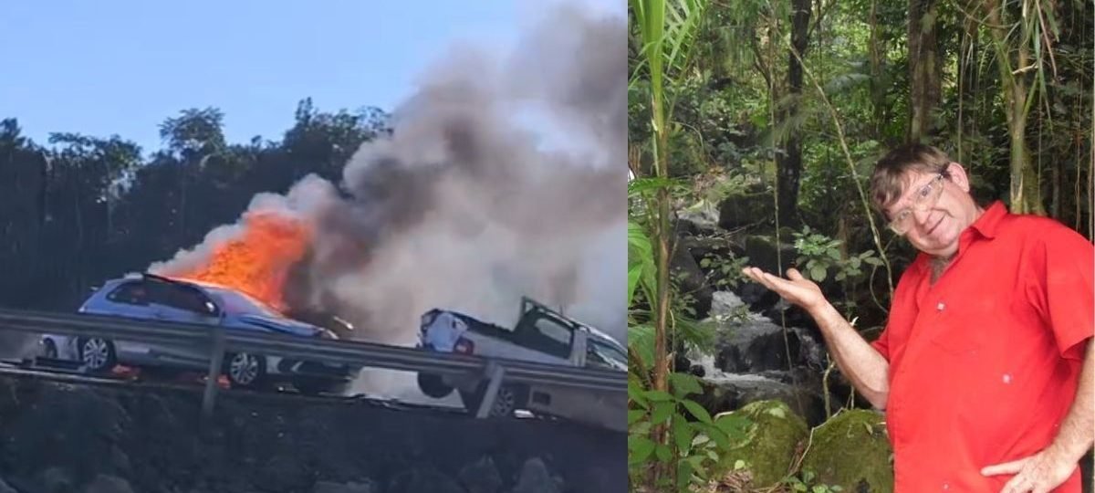 Engavetamento na BR-470: colisão múltipla resulta na morte de <strong>Sergio Luchtenberg</strong> e deixa sete feridos - Imagem do artigo