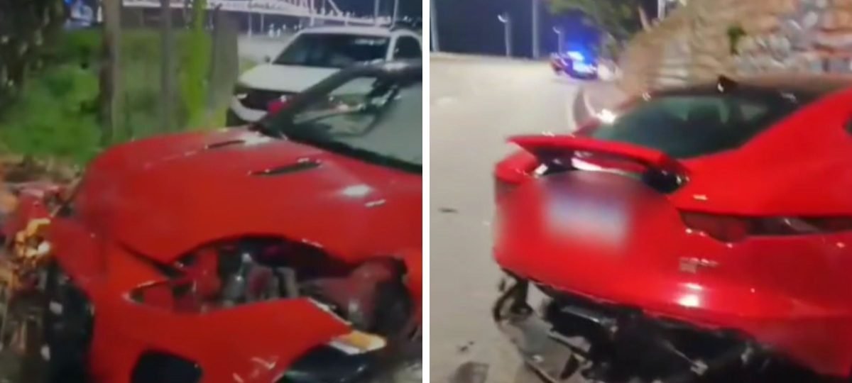 Supercarro de R$ 600 mil colide em Florianópolis e motorista deixa o local, diz Guarda Municipal - Imagem do artigo