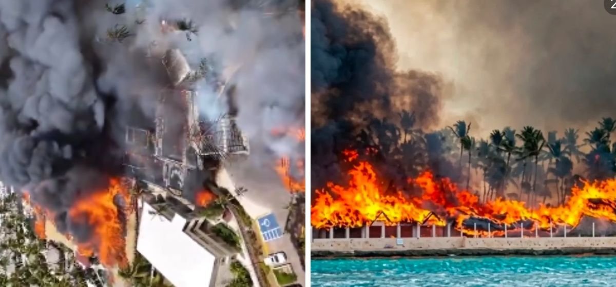 Incêndio de grandes proporções atinge resort na República Dominicana, causa morte e força retirada de 1.700 hóspedes - Imagem do artigo original