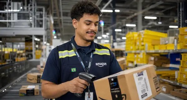 Amazon abre novas vagas para Auxiliar Logístico com salário de R$ 2.173,75 e benefícios completos - Imagem do artigo